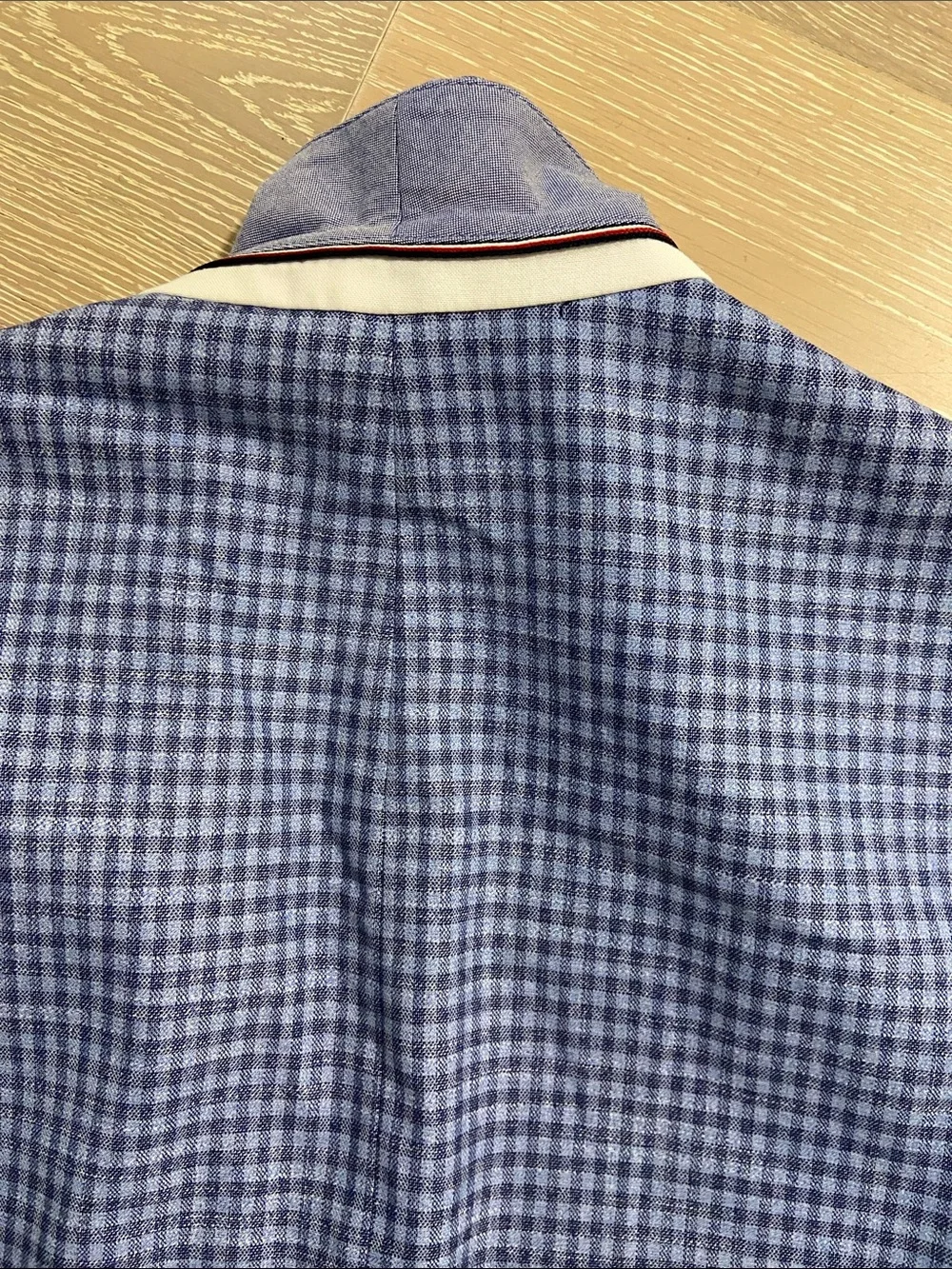 Tommy Hilfiger Men’s Blue Checked Blazer A1